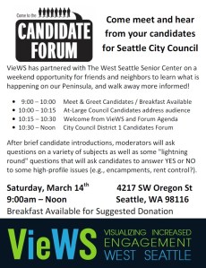 Candidate Forum postcard