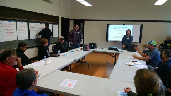 West Seattle Transportation Coalition Boardmembers gather input from participants on what the group's legislative priorities should be and potential solutions for solving the traffic and safety issues facing our peninsula.