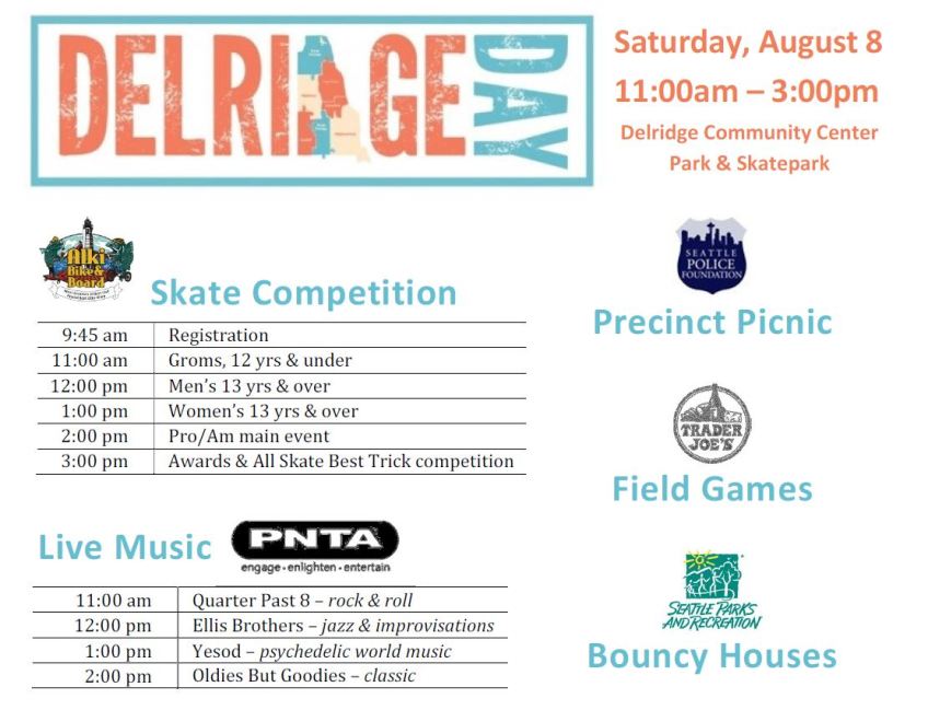 Delridge Day's 10th Anniversary -- Saturday, August 8, 2015